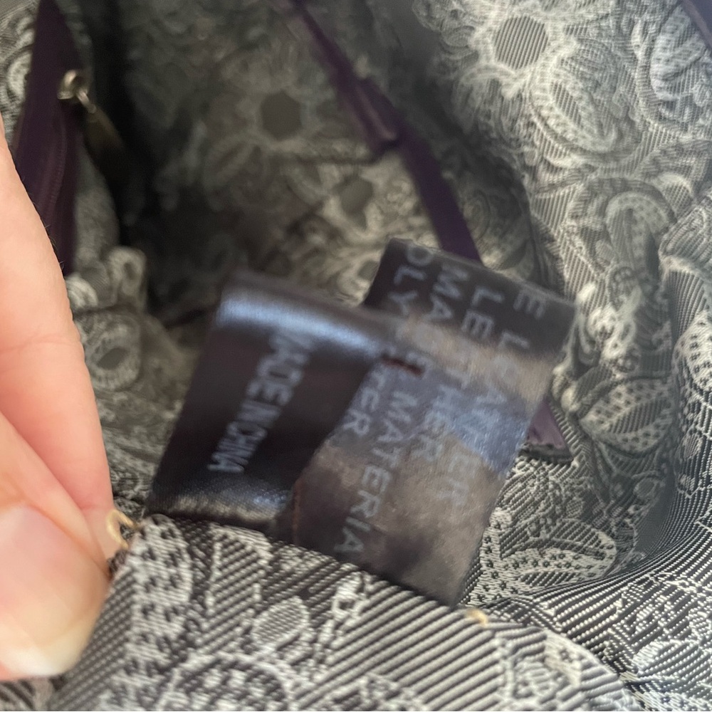 Original by SHARIF purple leather snake print bag - Picture 7 of 16